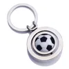 Keychains Lanyards Men Metal Keychain Pendant Rotate Golf Basketball Football Car Key Chain Ring Holder smycken GBFN