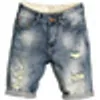 Jogger estivo jeans jeans strappato shorts hole streetwear maschio sottile marchio di moda sa169