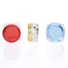 5g Acrylic cream jar plastic cosmetic container makeup sample jar, square base cream box LX1105