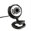 USB Webcam Yüksek Tanım 120 MP 6 LED Gece Işık Web Kamera Buitin Mic Clip Cam PC Masaüstü Dizüstü Dizüstü Bilgisayar Bilgisayar1723213