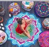 Nouveau châle de plage rond Mandala Pilates, tapis d'été, tapis de Yoga, nappe circulaire de pique-nique en plein air, 6 couleurs, 9752394