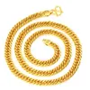 Mäns 18K guldpläterade kubanska halsband New Vietnam Sand Gold Necklace Male Boss Chain