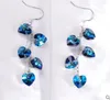 Swarovski Elements Crystal Long Earrings Temperament Earrings