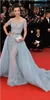 Zuhair Murad Vestidos de Noite Sexy Red Carpet Gowns Sheer Neck Jóia Lace Beads Partido Desgaste Poeta Manga Curta Prom Celebrity Dress