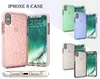 Transparente claro macio tpu + d30 diamante padrão phone case para iphone xs max xr 8 7 6 s plus samsung s8 s9 s10e mais nota 9