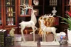 24inches SilverCopper gift Color A Pair Big Deer Statue Home Decorations Furnishing Wedding Gifts Crafts of Resin Figurine