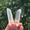 6pcs Clear natural Lemurian Seed quartz crystal point specimen reiki healing rough gemstone crystal point meditation for making je257Y