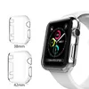 For Apple Watch Case PC Clear Protector Cover for iWatch Series 5 4 3 2 45mm 41mm 44mm 40mm 42mm 38mm Front Covered Cases