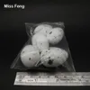 3.7 cm 5 piezas Color blanco Material de espuma Fake Bird Egg Simulación Modelo Juguete Diy Juego
