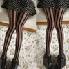 1 pc Female Rock Punk Gothic Black Stockings Tights Pantyhose Vertical Stripe For Women Girl234r