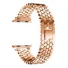 For Apple Watch Straps Fish Scale Metal Stainless steel Band iwatch Series 1 2 3 4 With Adapters Connector For Apple watchband 40/44mm