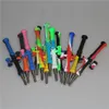 Pipa per nettare in silicone da 10 mm con pipette per olio in silicone con punta in titanio GR2