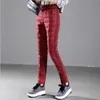 LXUNYI Winter Pants Women 2018 With Velvet Thick Warm Down Pants Woman Casual High Waisted Slim Big Size Women's Pencil Trousers