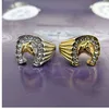 US 8 do 15 Rozmiar New Arrival Titanium Steel Plated Horse Head Ring Z A +++ Cyrkon Hip Hop Jockey Men's Pierścień