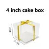 Wedidng Cakes Box Clear Present Wrap Pet Transparent 4. 6,8,10 Inch Bakery, Big Cake Mousse Birthday Boxes 50pcs / Lot