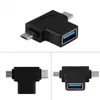 Мини-адаптер OTG 2 в 1 Micro USB USB 31 TypeC «папа» на USB 30 «мама» OTG адаптер-конвертер 3333607