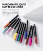 12 pcs/lot HANDAIYAN Matte Eyeliner Eyes Makeup Oogpotlood Waterproof Liner Pour Yeux White Blue Eye Liner Liquid Mat Eye shadow