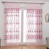 window curtains fashion curtains forliving room Leaves Sheer Curtain Tulle Window Treatment Voile Drape Valance 1 Panel