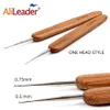 3 Stück professionelle Haarverlängerungen mit Holzgriff, Weben, Häkelnadel, Doppel-Dreading-Haken, Dreadlock-Werkzeuge für Zopfhandwerk