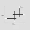 Modern Art Cross Shape Wall Lamps LED Industrial Wall Light Aisle vardagsrum sovrummet Bedside Iron Wall Sconce Black Gold305e