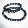 2pcs وضع الرجال الرجال سوار حبة التاج سحر الحبات الطبيعية Buddha سوار للنساء والرجال pulseras masculina258w