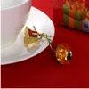 10 pz/set Metallo Jingle Bells Perline Sciolte Decorazione Dell'albero Di Natale Parte Decorazione Della Casa Festa di Natale Forniture Festa di Nozze Festival