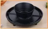 33,5 cm Gusseisengrill + Suppentopf Mutton Hotpot Barbecue BBQ Bizzling Pan Hot Pot Commercial Hotel Home 050