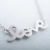 Modevormen van letters Goudkleurige LIEFDE ketting Hanger Ketting voor vrouwen cadeau Whole248O