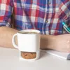 Kreativa keramiska mjölkkoppar med kexhållare Dunk Cookies Kaffe Koppar Förvaring till efterrätt Julklappar Keramisk kaka rånar