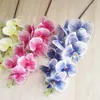 Silk Orchids 10Pcs 100cm/39.37" Fake Single Stem Vanda Phalaenopsis Oncidium Moth Orchid for Wedding Home Artificial Decorative Flowers