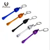 Metal pipe portable mushroom shape aluminum alloy cigarette holder Mini Key chain hanging pipe