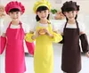 Delantales para niños Pocket Craft Cooking Baking Art Painting Kids Kitchen Dining Bib Delantales para niños Delantales para niños 10 colores Envío gratis TO677