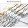 Watchband 20 mm zegarek pasek opaski 316L Bransoletka ze stali nierdzewnej zakrzywiona koniec srebrna obserwowana akcesoria