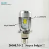 H4 phare led hs1 led moto ampoules led moto rcycle lumière haute basse 20W COB 24V 6500K 2500K Motobike lampe frontale M4