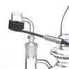 Elektronischer Flat-Top-Quarz-Banger E-Nagel mit rundem Boden zum Rauchen für 20-mm-Heizspulen-Glasbongs, Wasserpfeifen, Dab-Ölplattformen, DHL