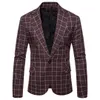 Männer Blazer Neue Ankunft Zwei Knopf Blazer Masculino Casual Slim Fit Jacke Mann 3 Farben Anzüge Jacken