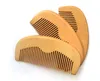 Anpassad Graverad Din naturliga persika Träkam Beard Comb Pocket Comb 11.5 * 5.5 * 1cm