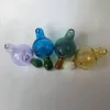 Nyaste 22 mm färgade kvarts bangerbubbla kolhydrater för Terp Pearl Ball Quartz Thermal Banger Nails Dabber Glass Bongs Dab Oil Rigs