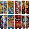 Länge 30 cm 3d gedruckte Socken Cheerleader Long Socken Jungen Mädchen Socken Erwachsene Sportstocker Multicolor Cartoon One -Side -Druck