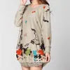 Plus Size Women 2017 New Spring Fashion Felpe con cappuccio Felpe Felpe Casual Butterfly Pullover Grande Tunica Dimensione allentata XL-5XL