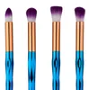 4pcs Eyeshadow Brush Set Diamond Shape Rainbow Makeup Brushes Cosmetics Dropshipping Beauty Puerple Hair Make Up Brush