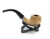 Smoking Pipes Log filter pipe, solid wood pipe, wooden cigarette set, cigarette smoke.