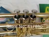 XINGHAI XT-120 New Surface Gold Plated Bb Brass Tromba Strumento professionale per principianti con custodia e accessori