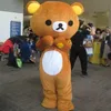 2018 مصنع Janpan Rilakkuma Bear Mascot Comples Size Bear Bear Cartoume Assume عالية الجودة Halloween Party Ship2432