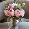 Fiori artificiali di seta primaverile Bouquet da sposa Decorazione domestica Bouquet da sposa peonia Fornitore 20229903605