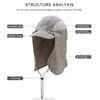 AONIJIE Sport Klettern Caps Männer Radfahren Laufen Angeln Hüte Frauen Sonnenschirm Anti-Uv-hut Outdoor-reisen Faltbare Sun Caps Hut