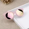 Koreaanse Children's Candy Color Scrub Sunglasses Kleurrijke Reflecterende Lens Zonnebril voor jongens Meisjes Retro Anti-Uv400