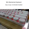 Landas Luxury Mechanical Keyboard For Xiaomi Backlight for Desktop computer Round Keypad Wired Keyboard for Laptop Tablets Mini