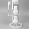 16 inç üçlü perkolator cam nargile bong - 18mm dişi eklem ve cam kase ile petrol teçhizatı su borusu