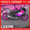 Тело впрыски для HONDA CBR600 F4i CBR 600 F 2011 2012 2013 2014 115HM.71 Cbr600f4i Repsol rose CBR600 F 600F CBR600F 11 12 13 14 обтекатель